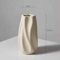 Elysian cream sculptural vase